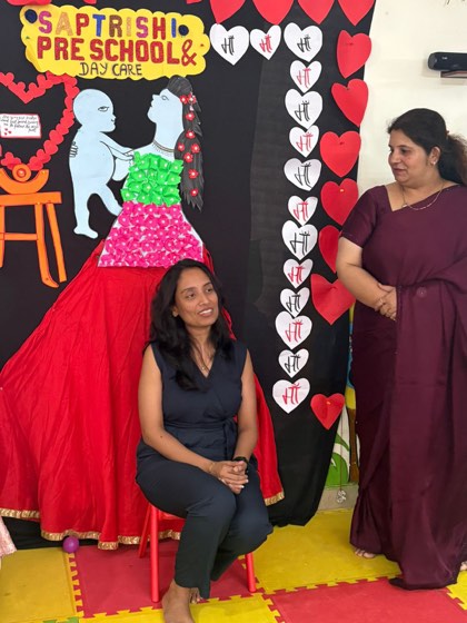 Mother's Day celebration at SaptRishi PreSchool