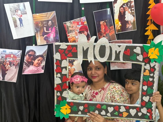 Mother's Day celebration at SaptRishi PreSchool