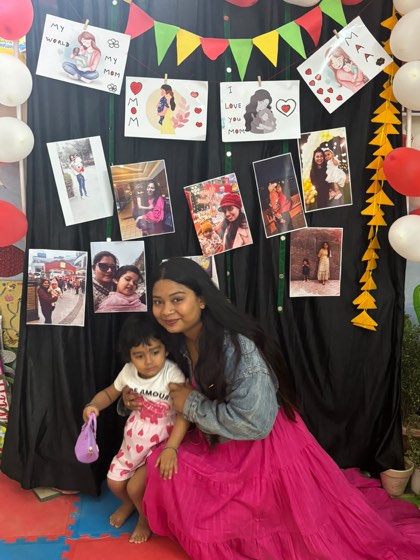 Mother's Day celebration at SaptRishi PreSchool