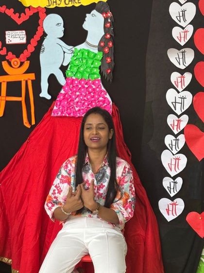 Mother's Day celebration at SaptRishi PreSchool
